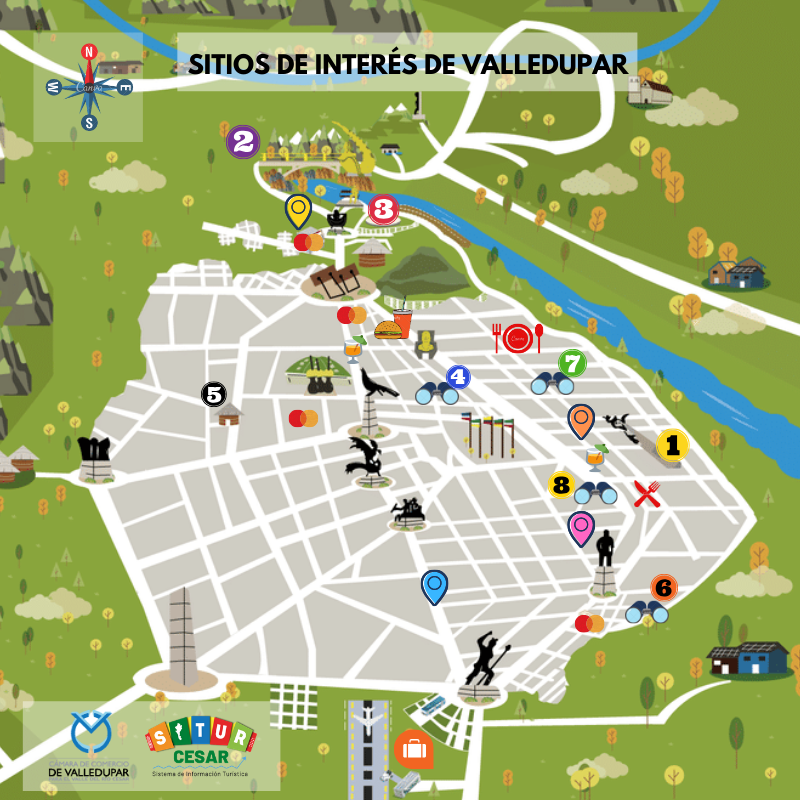 Imagen de presentaci贸n de Mapa Turístico de Valledupar